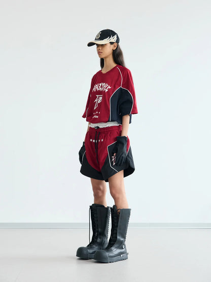 Peoplesense Deconstructed Contrasting Colors Jersey Tee