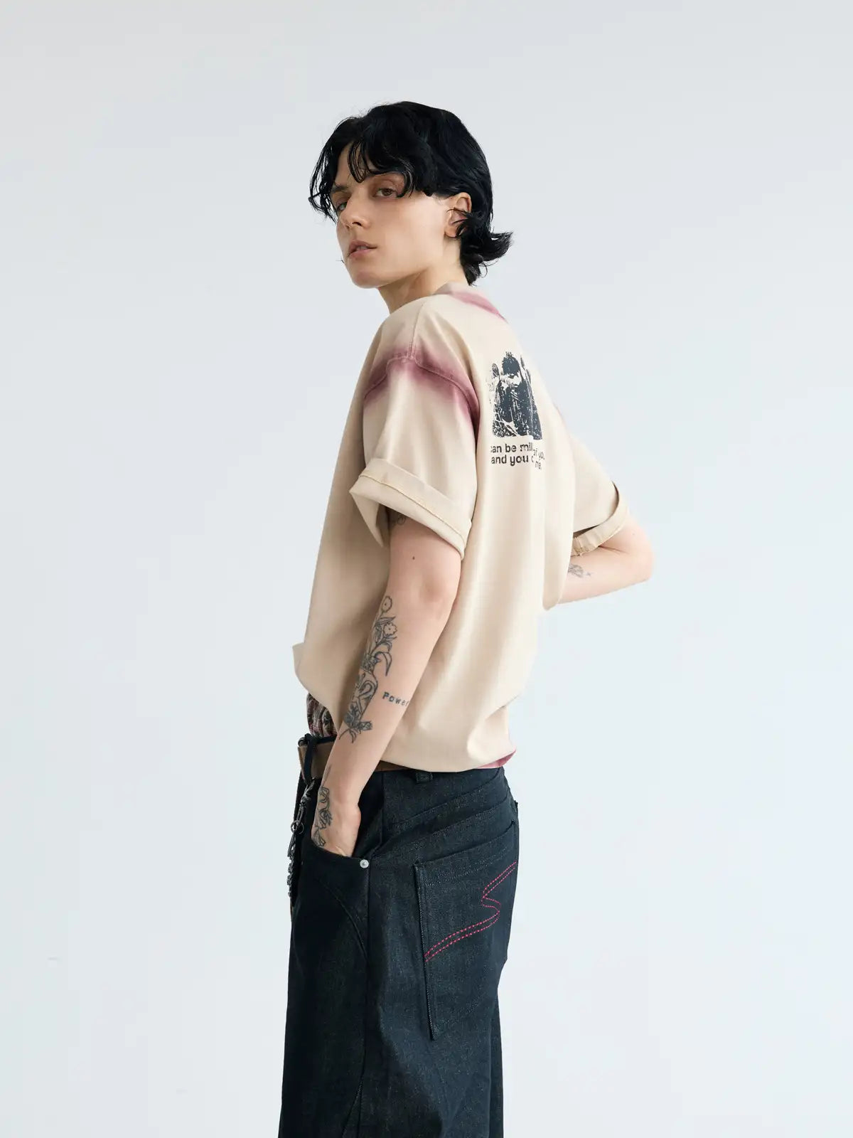 Peoplesense ‘Millions of you‘ Vintage Hand spray-painted T-shirt