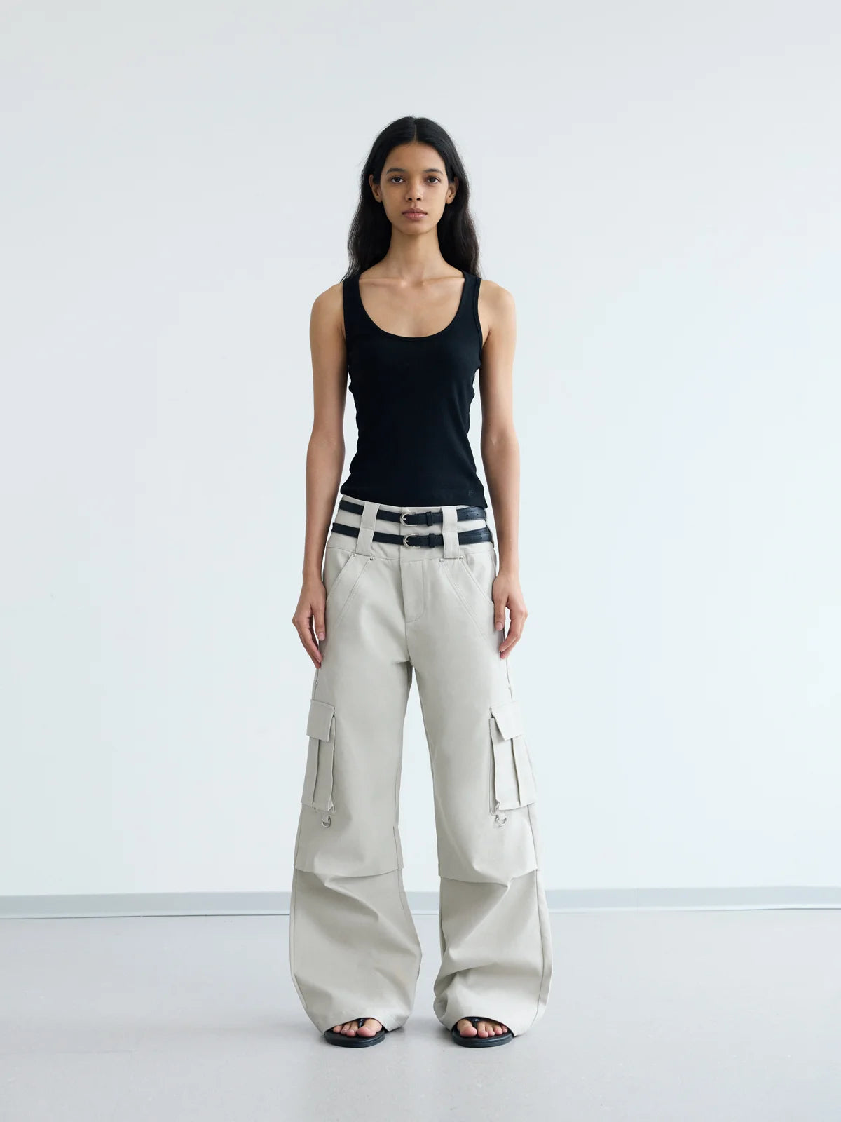 Peoplesense Double Belted Vintage Cargo Pants