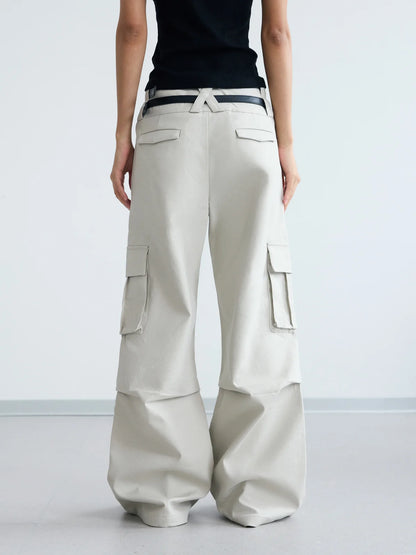 Peoplesense Double Belted Vintage Cargo Pants