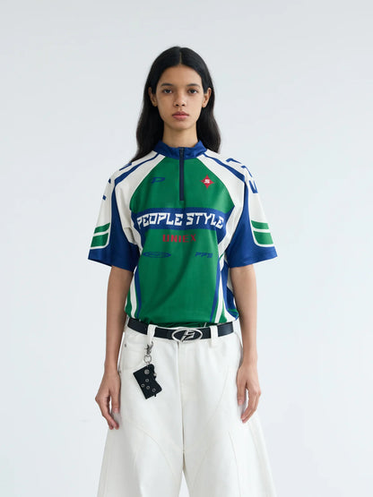 Peoplesense Slim Fit Cycling Jersey