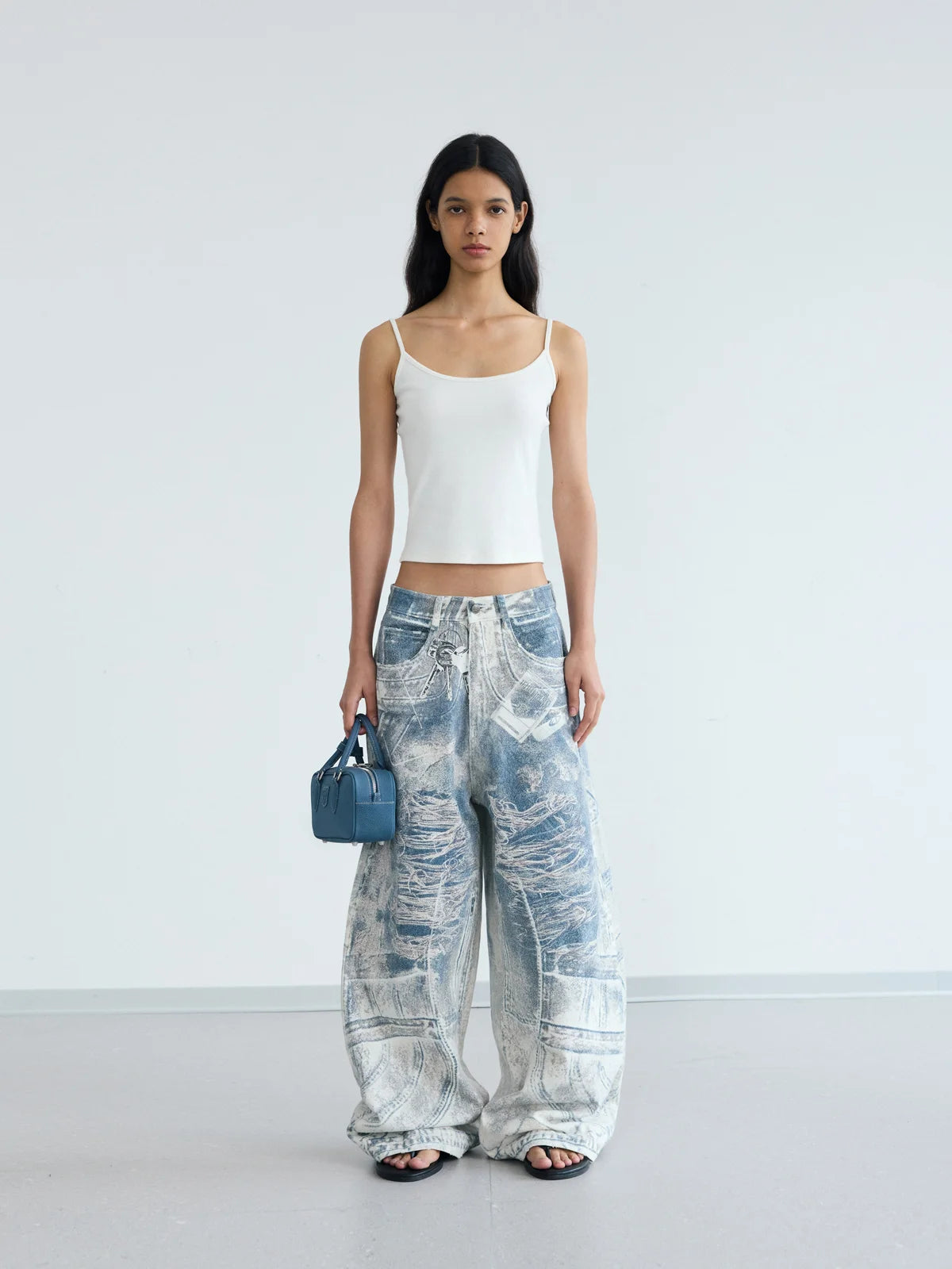 【国内配送】 Graffiti 3D Peoplesense Print peoplesense – Jeans Baggy パンツ