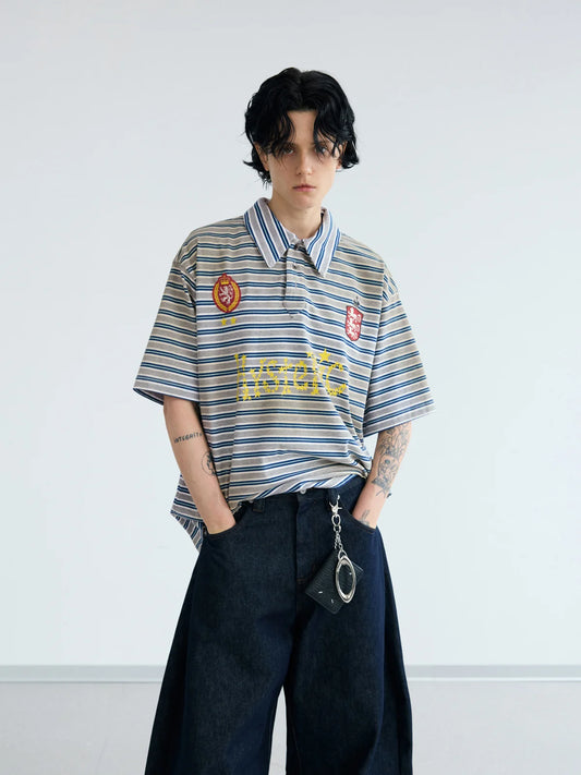 Peoplesense Dirty Washed Retro  Polo