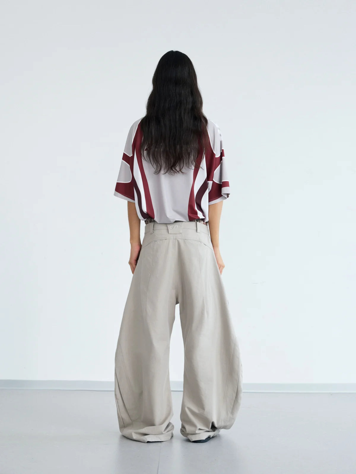 Peoplesense DrapeFlow Pleated Trousers with Wide-Leg
