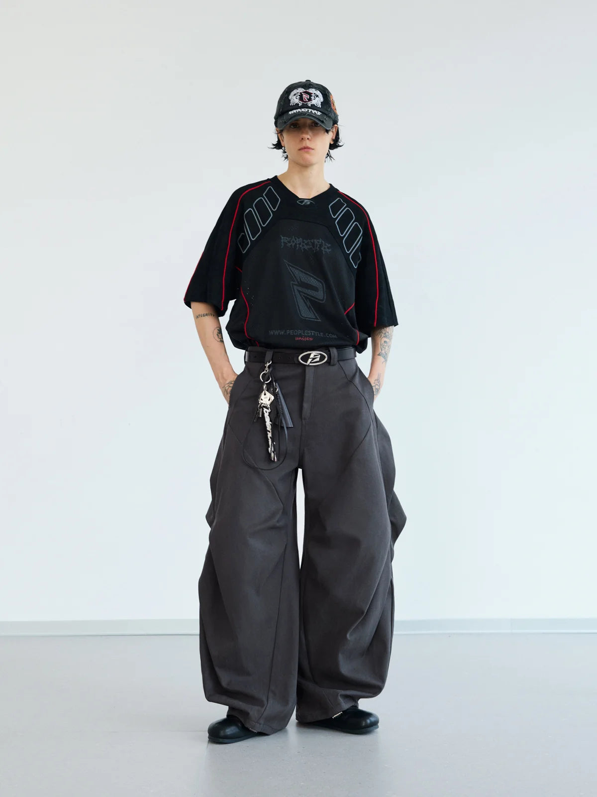 Peoplesense Deconstructed Baggy Cargo Pant