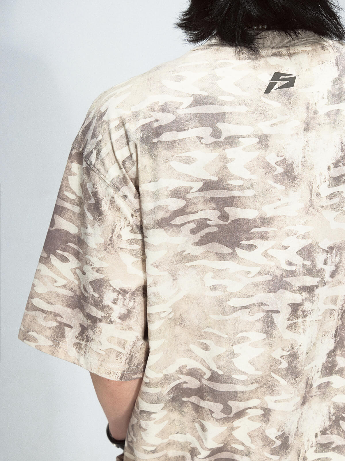  Gothic Script Camo Tee