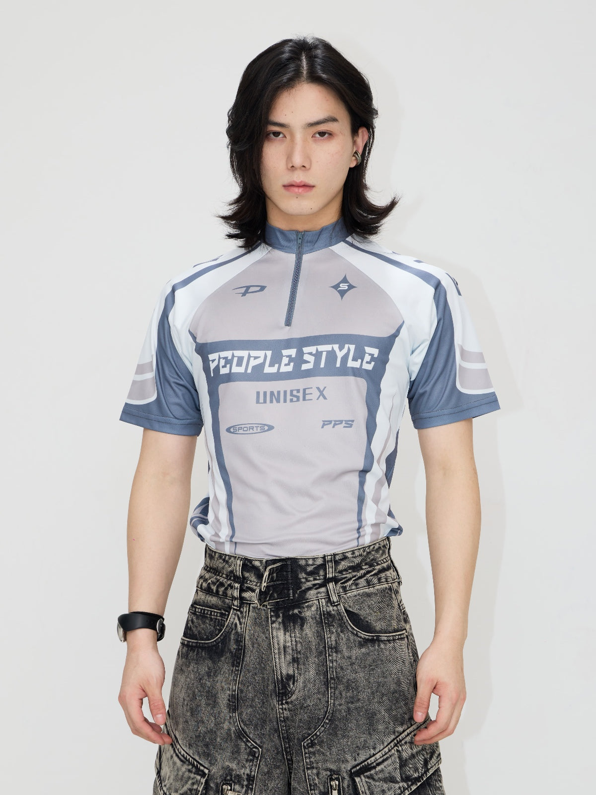 Cycling Jersey Grey