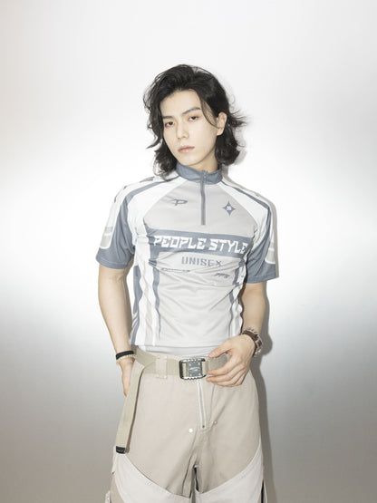 PeopleStyle Slim Fit Cycling Jersey