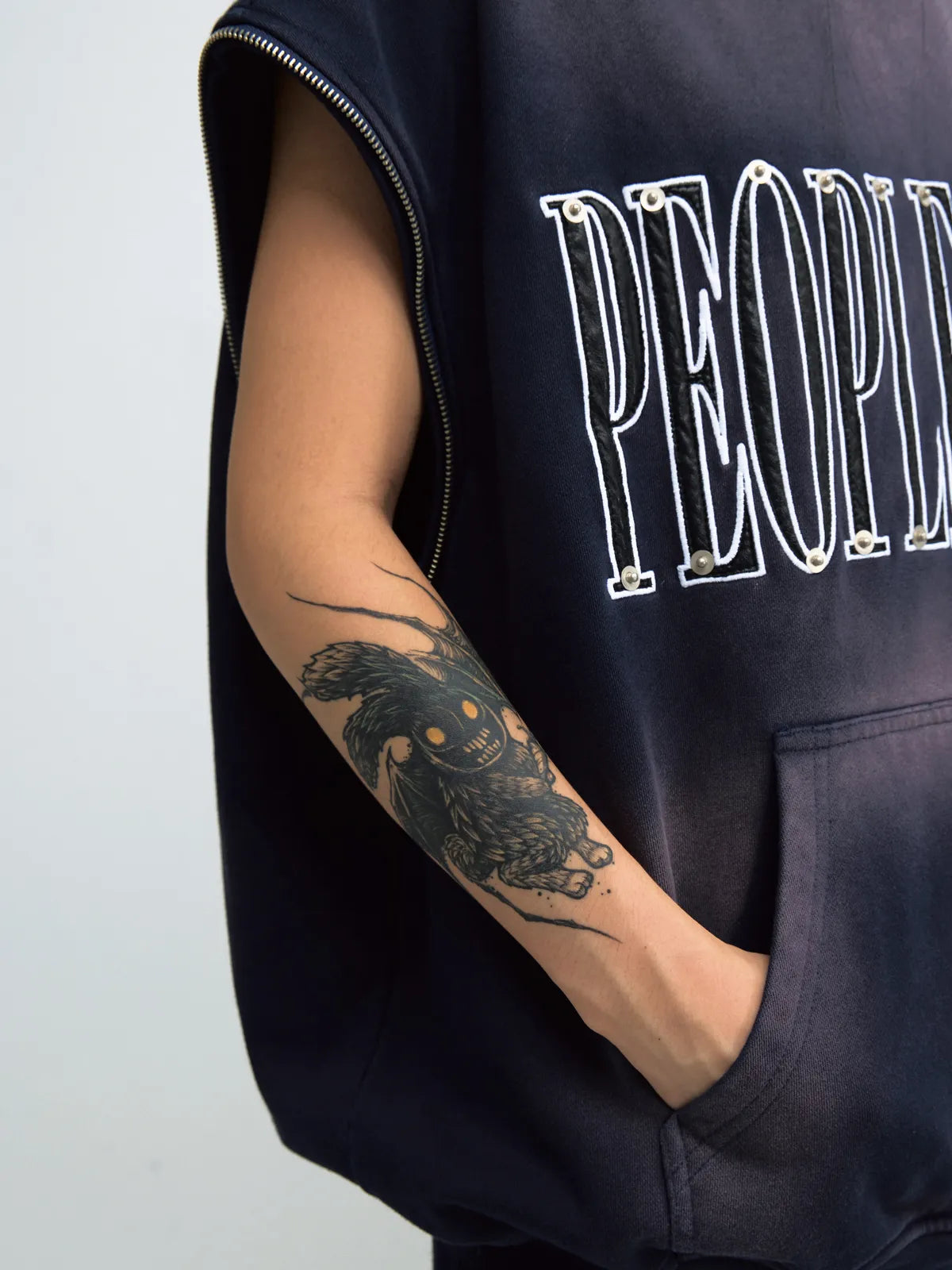 Peoplesense Detachable Embroidered Hoodie