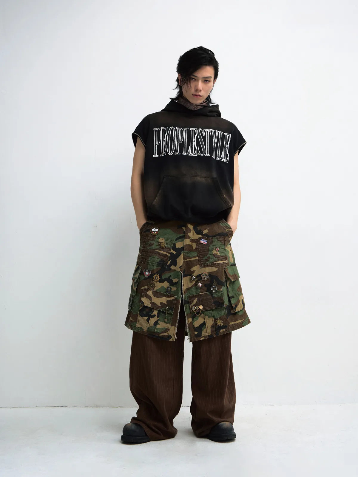 Peoplesense Detachable Embroidered Hoodie