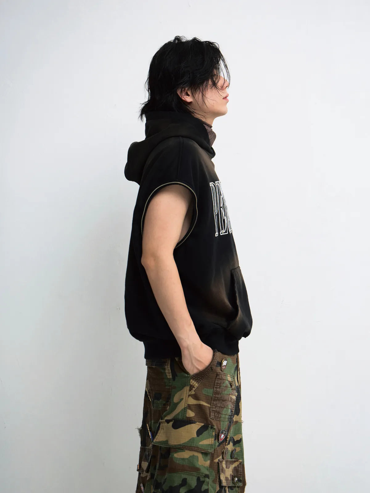 Peoplesense Detachable Embroidered Hoodie