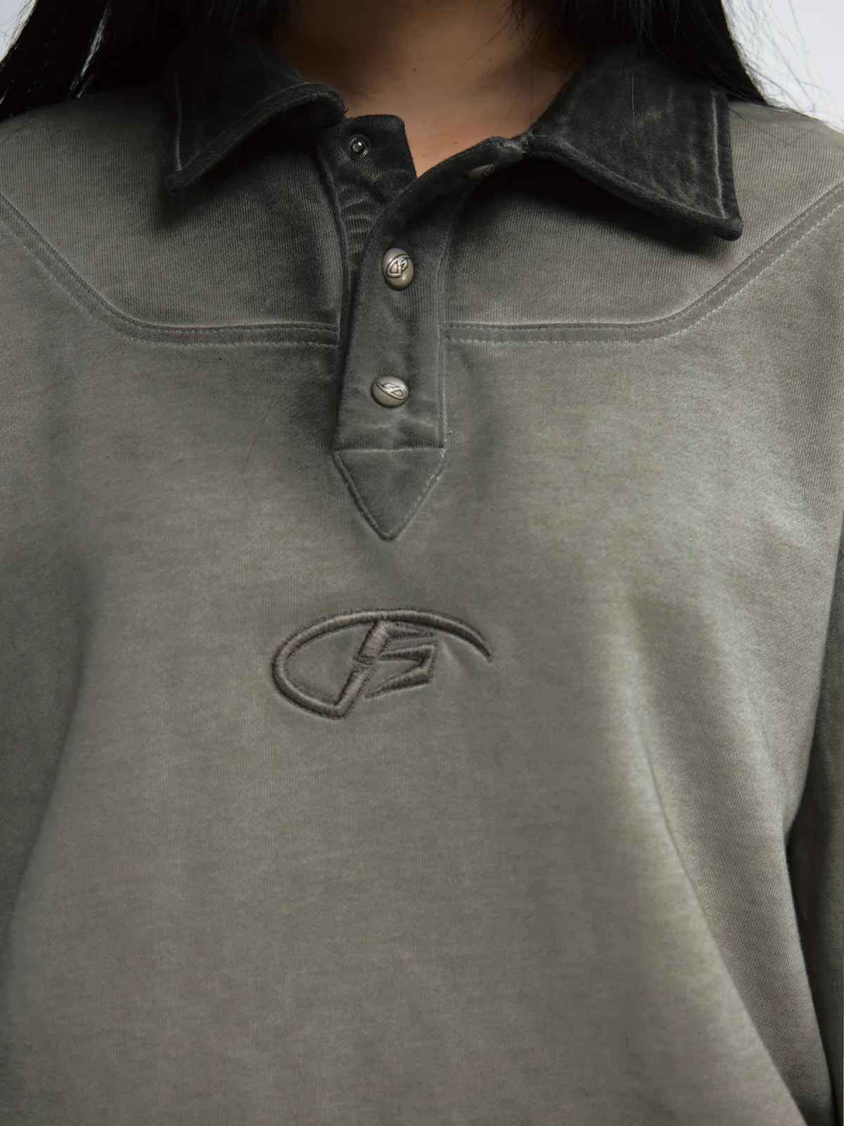 PeopleStyle Dirty Dyed Distressed Washed Polo Shirt