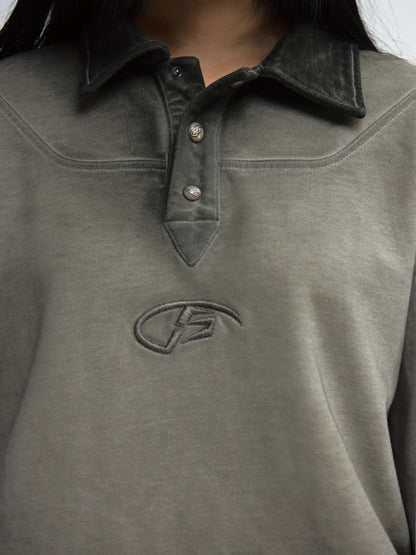 PeopleStyle Dirty Dyed Distressed Washed Polo Shirt