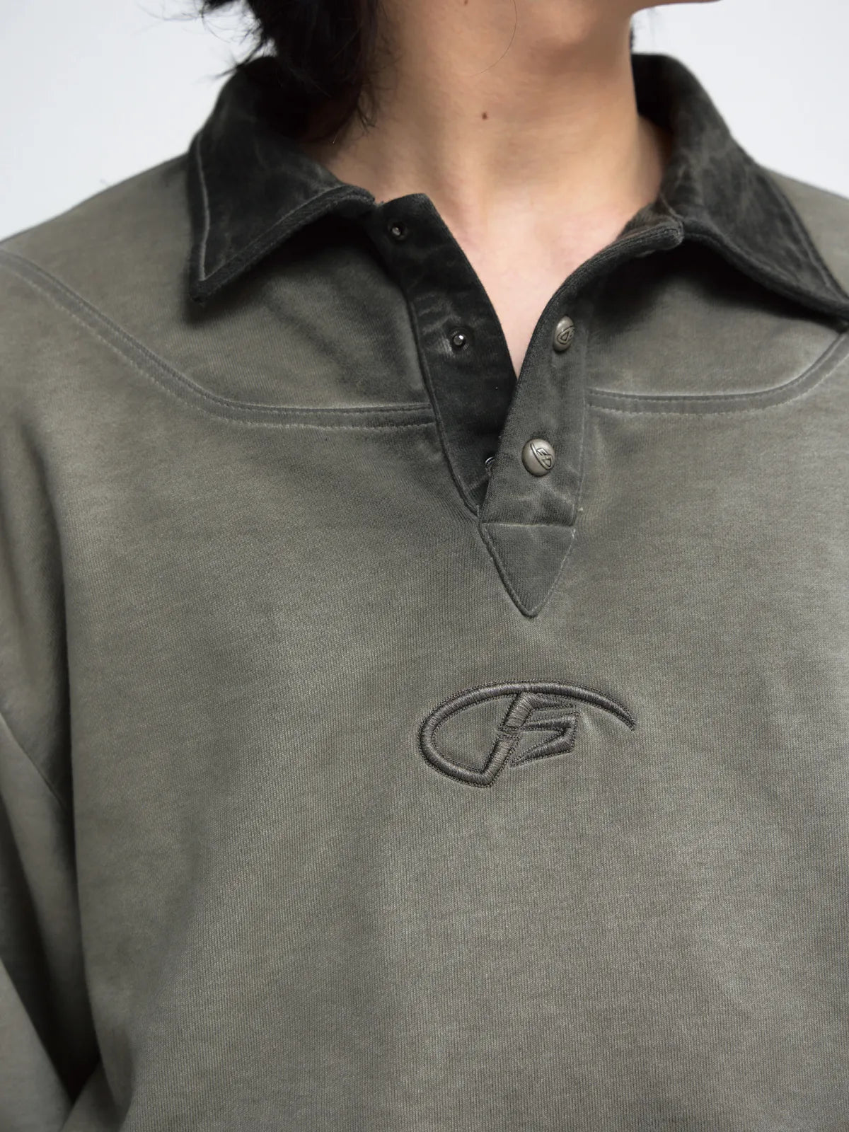 PeopleStyle Dirty Dyed Distressed Washed Polo Shirt