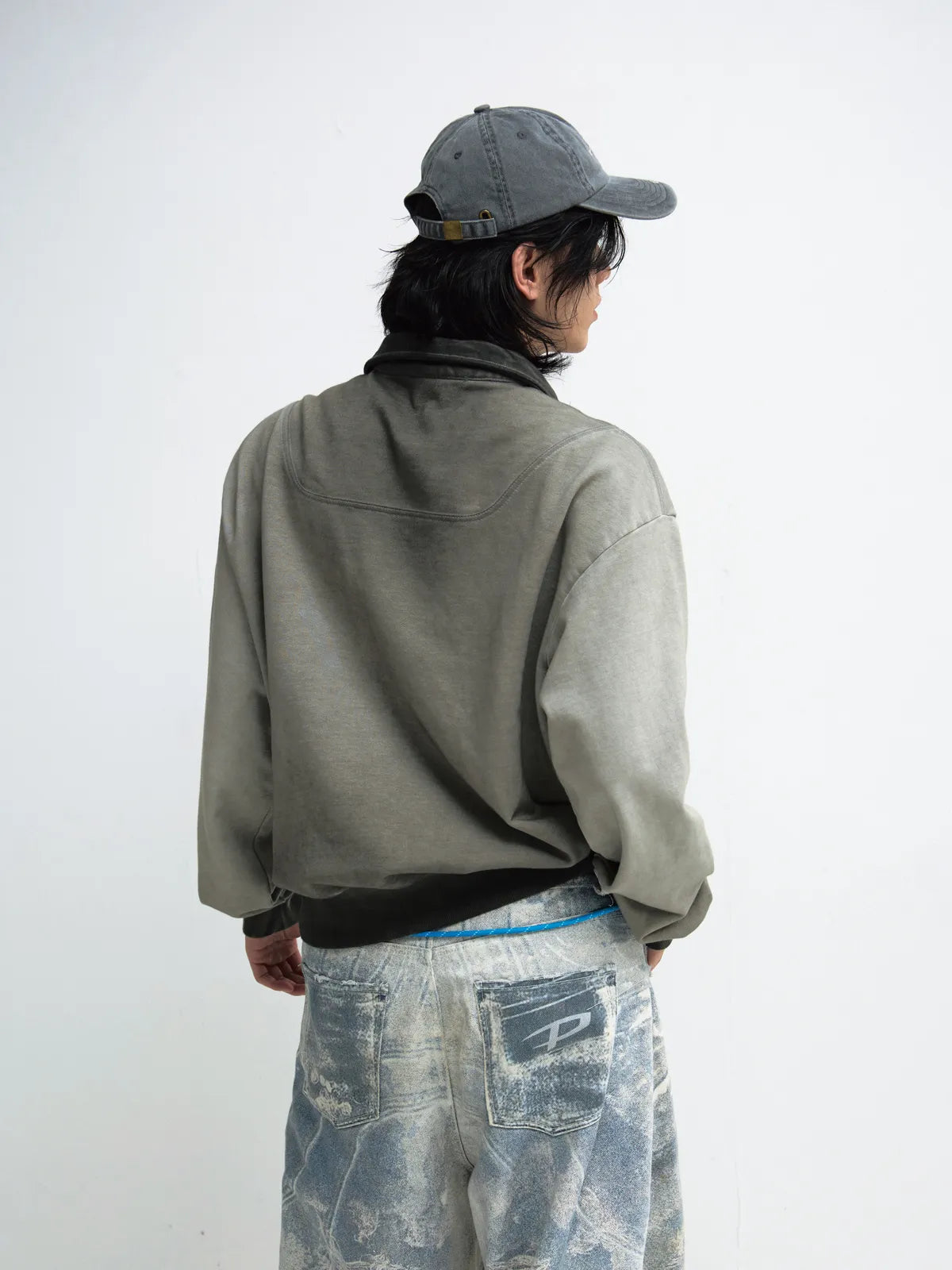 PeopleStyle Dirty Dyed Distressed Washed Polo Shirt