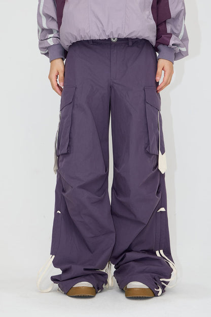 PeopleStyle Drawstring Vintage Pleated Pants