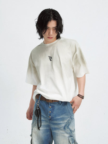 PeopleStyle Gradient Print Vintage Oversized T-Shirt