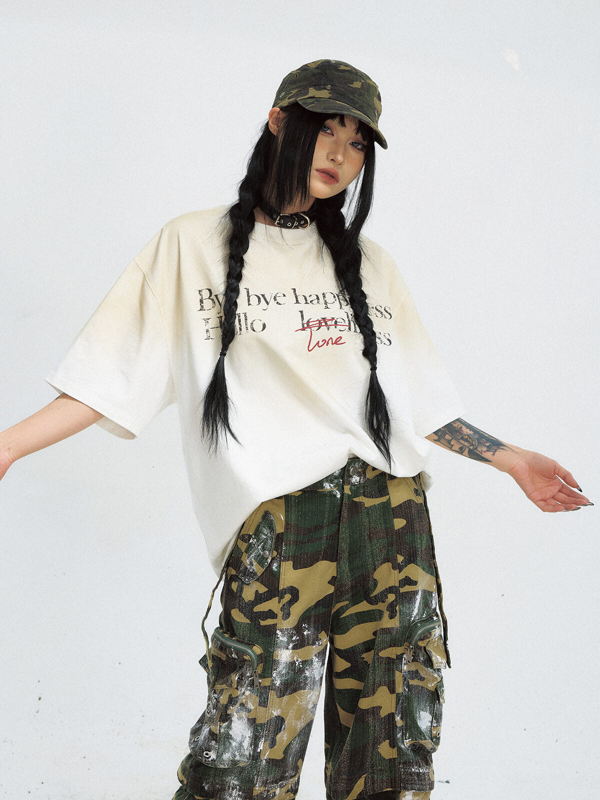 PeopleStyle Gradient Vintage Oversized Tee