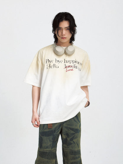 PeopleStyle Gradient Vintage Oversized Tee