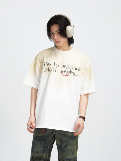 PeopleStyle Gradient Vintage Oversized Tee