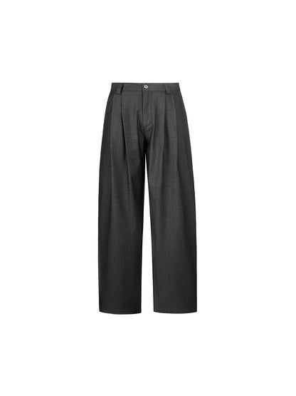 Peoplesense Pinstripe Pleated Trousers