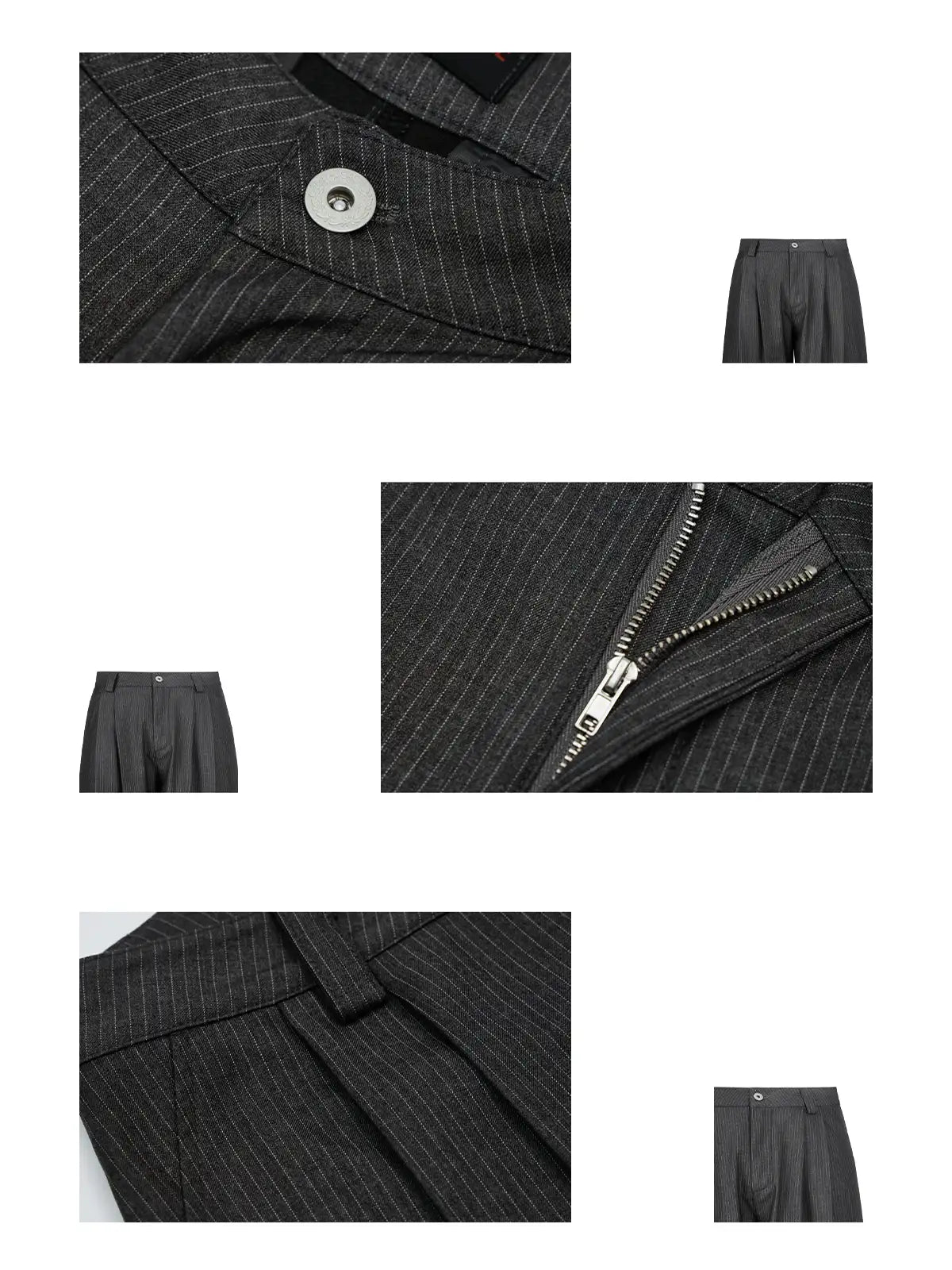 Peoplesense Pinstripe Pleated Trousers