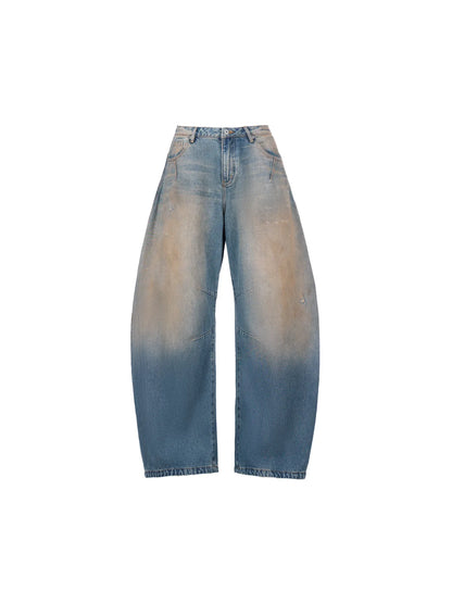 Peoplesense Mud Dyed Balloon Denim Jeans