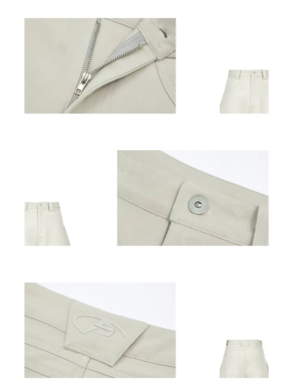 Peoplesense Deconstructed Cropped Trousers with Pleats