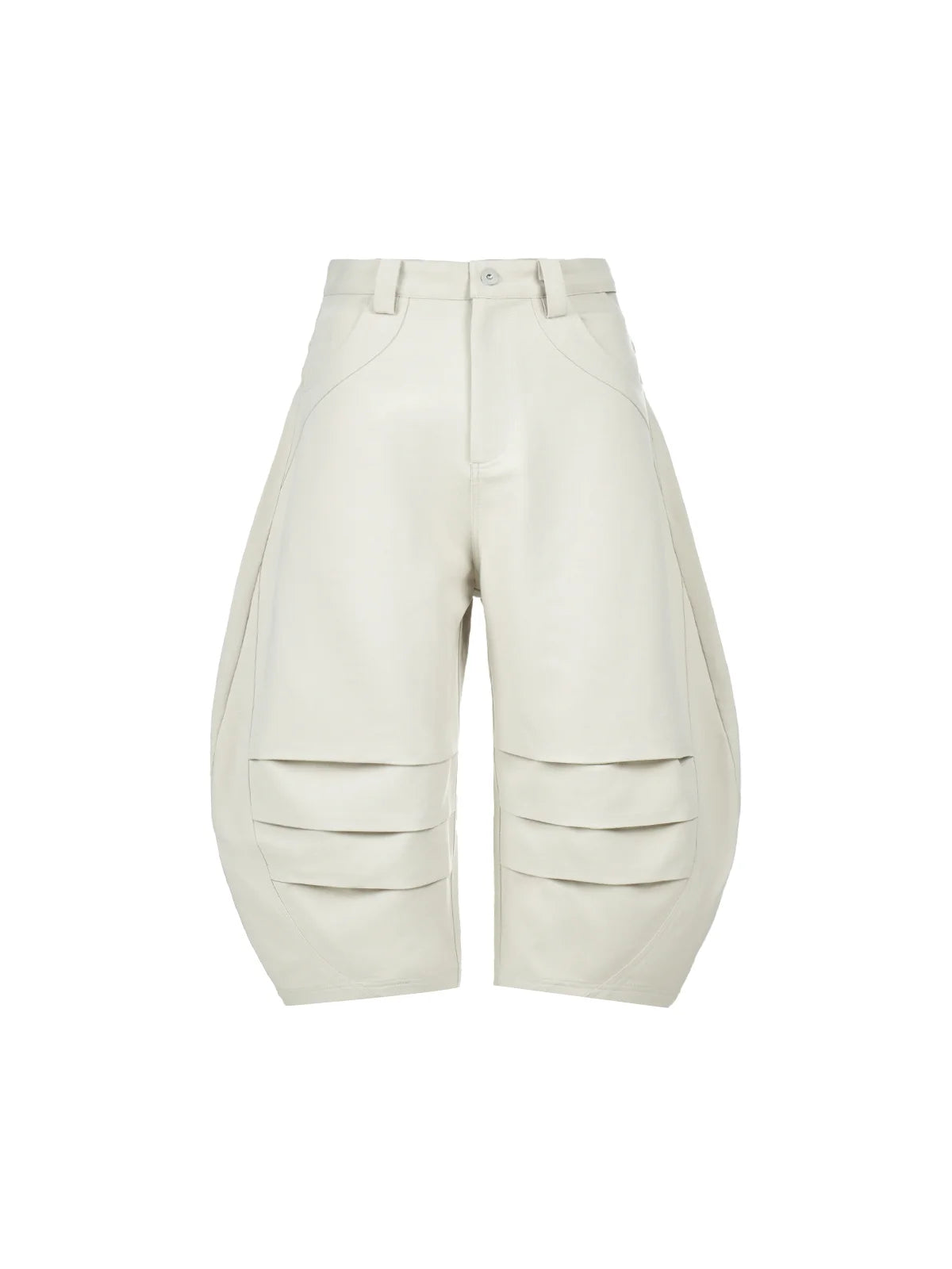Peoplesense Deconstructed Cropped Trousers with Pleats
