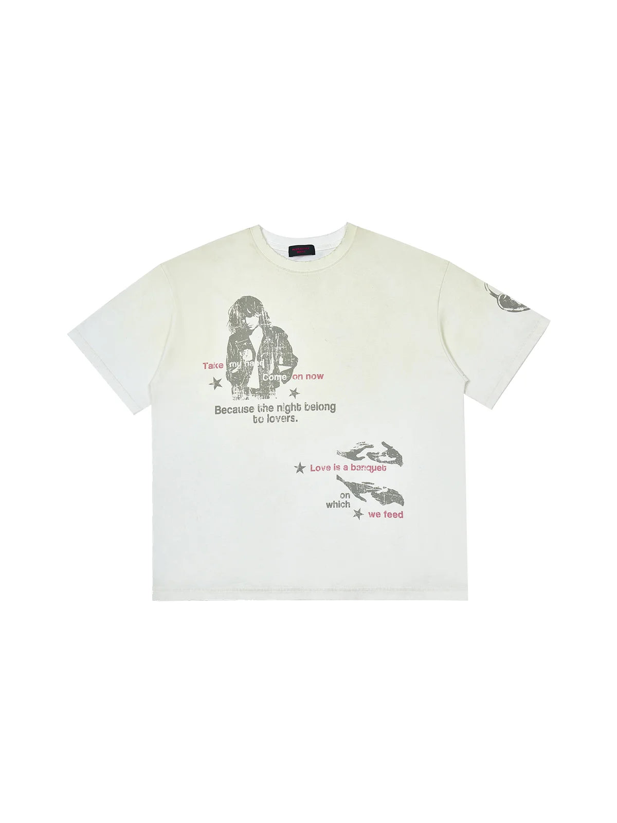 Peoplesense 'Love' Vintage Print T-shirt