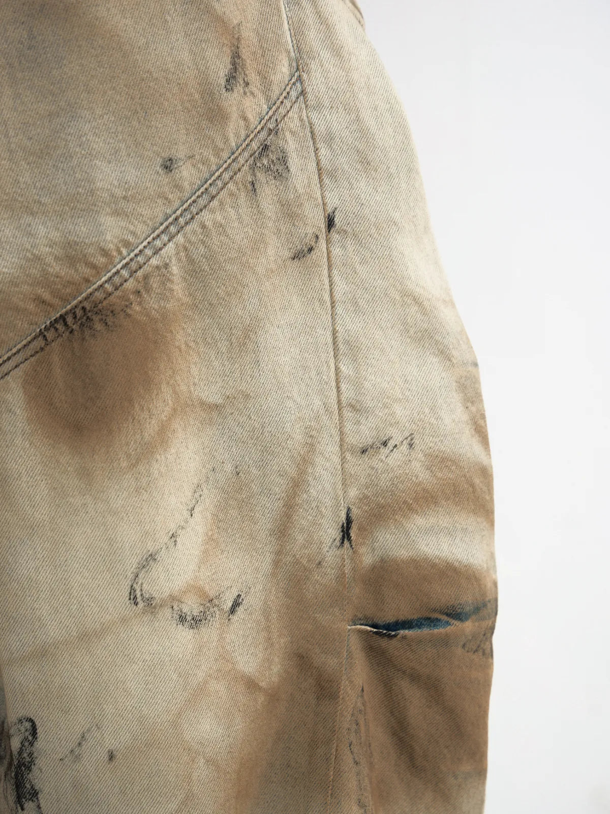 Peoplesense Mud Dye Oversized Scimitar Pants