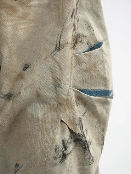 Peoplesense Mud Dye Oversized Scimitar Pants