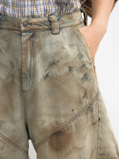 Peoplesense Mud Dye Oversized Scimitar Pants