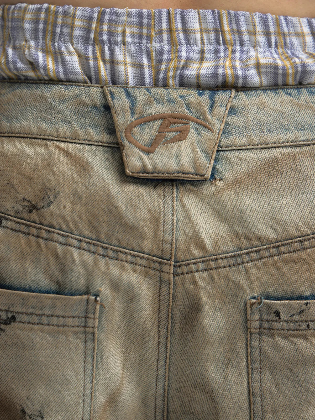 Peoplesense Mud Dye Oversized Scimitar Pants