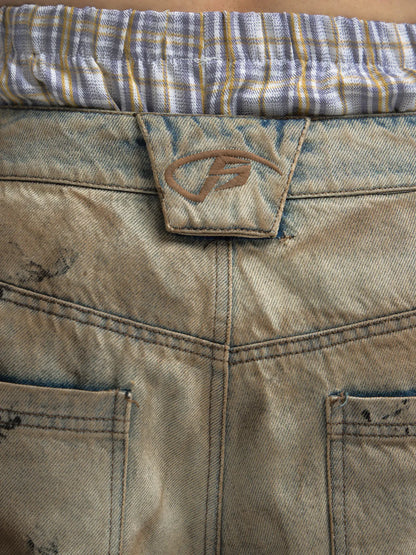 Peoplesense Mud Dye Oversized Scimitar Pants