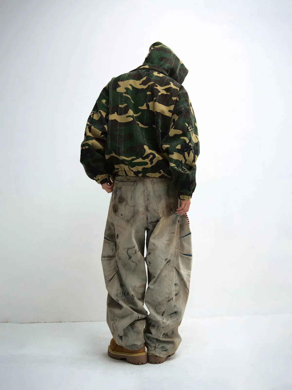 Peoplesense Mud Dye Oversized Scimitar Pants