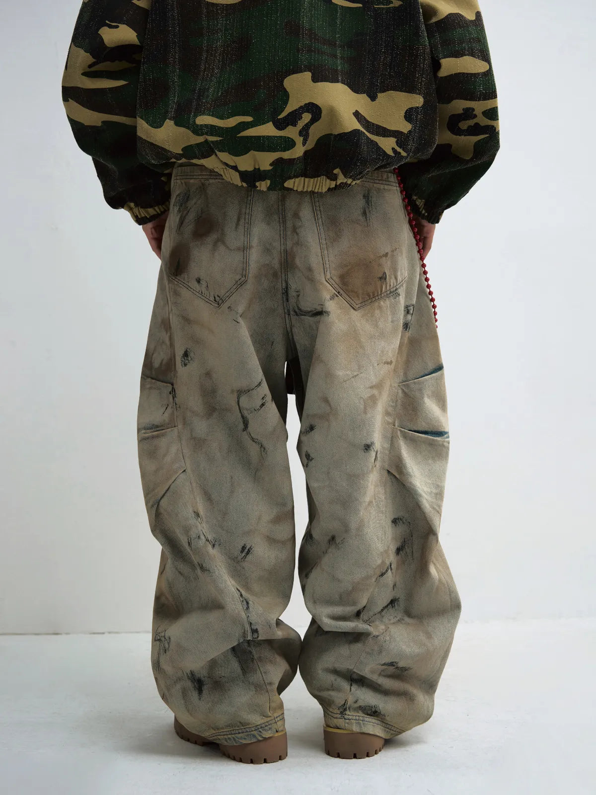 Peoplesense Mud Dye Oversized Scimitar Pants