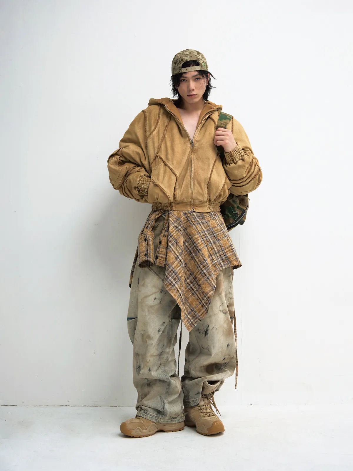 Peoplesense Mud Dye Oversized Scimitar Pants