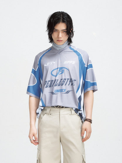 PeopleStyle Cycling Jersey Oversized T-shirt