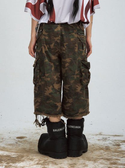 PeopleStyle Camo Baggy Cargo Jorts