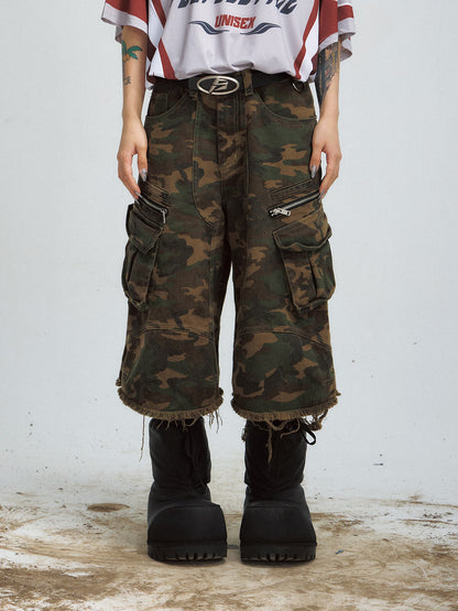 PeopleStyle Camo Baggy Cargo Jorts