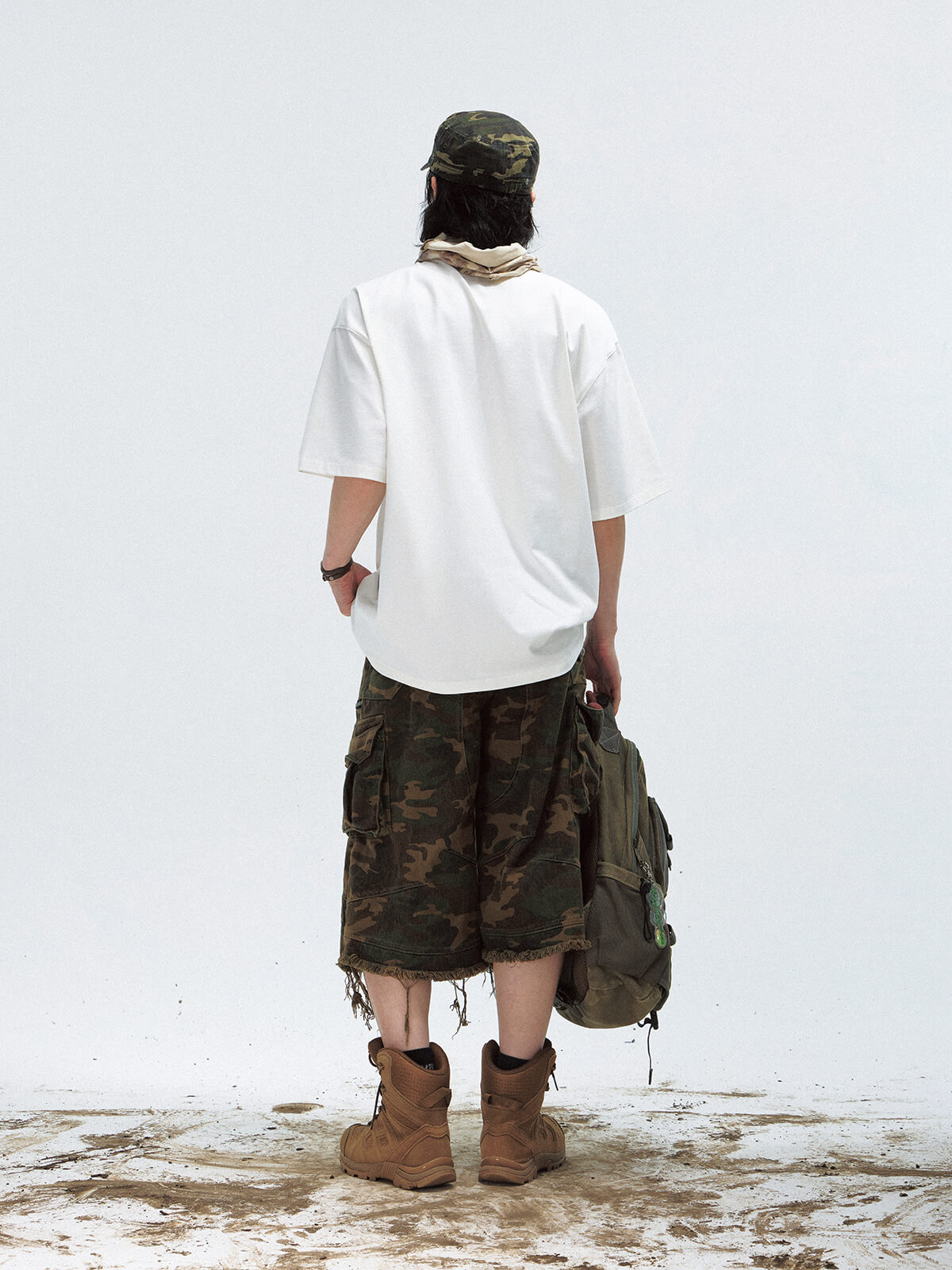 PeopleStyle Camo Baggy Cargo Jorts