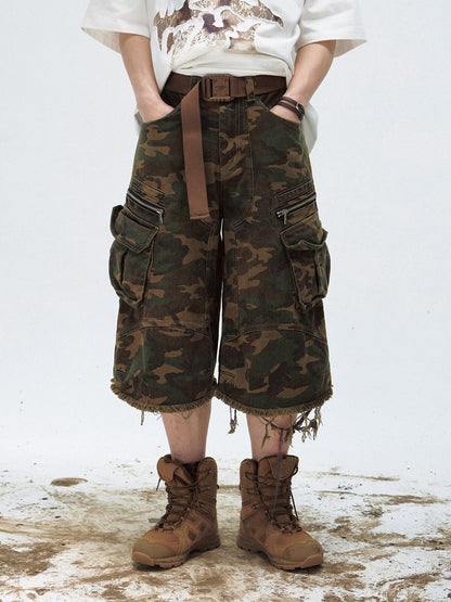 PeopleStyle Camo Baggy Cargo Jorts