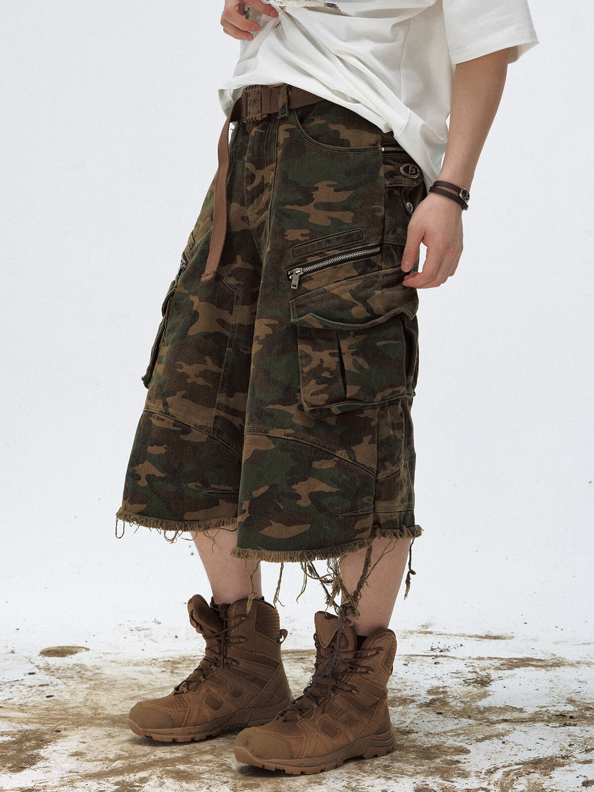 PeopleStyle Camo Baggy Cargo Jorts