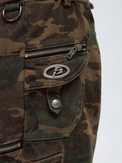 PeopleStyle Camo Baggy Cargo Jorts