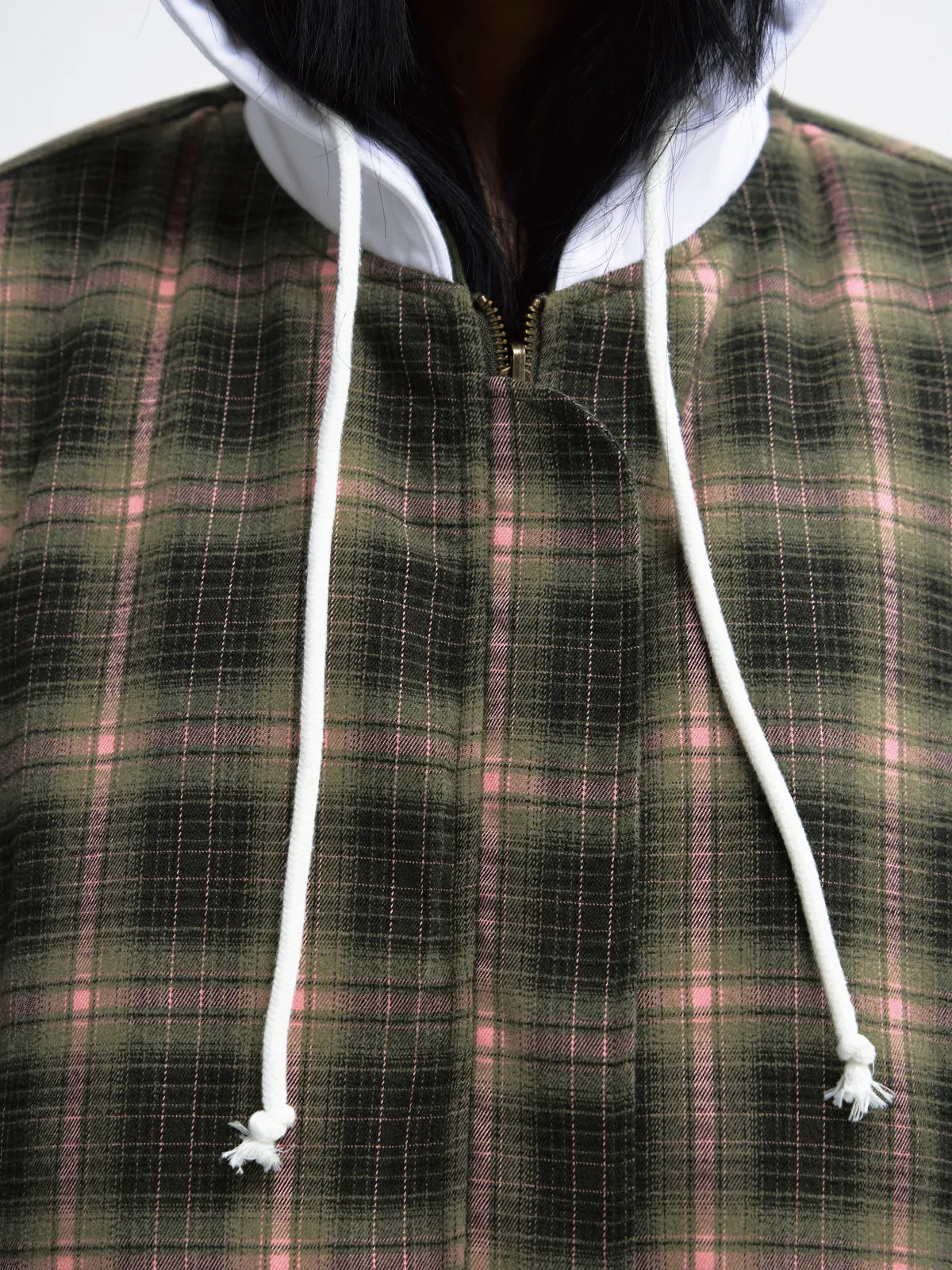 PeopleStyle Reversible Checked Cotton Jacket