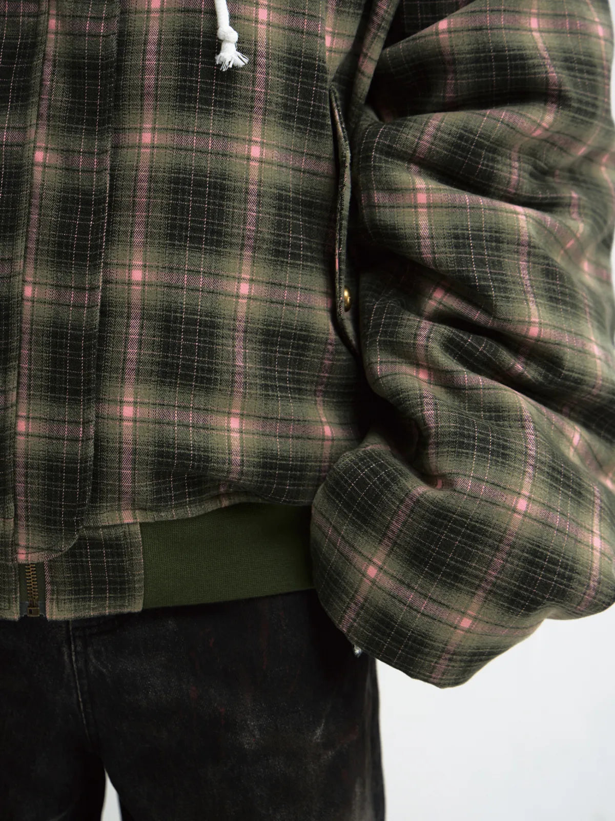 PeopleStyle Reversible Checked Cotton Jacket