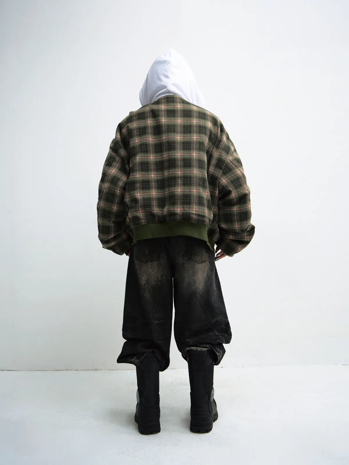 PeopleStyle Reversible Checked Cotton Jacket