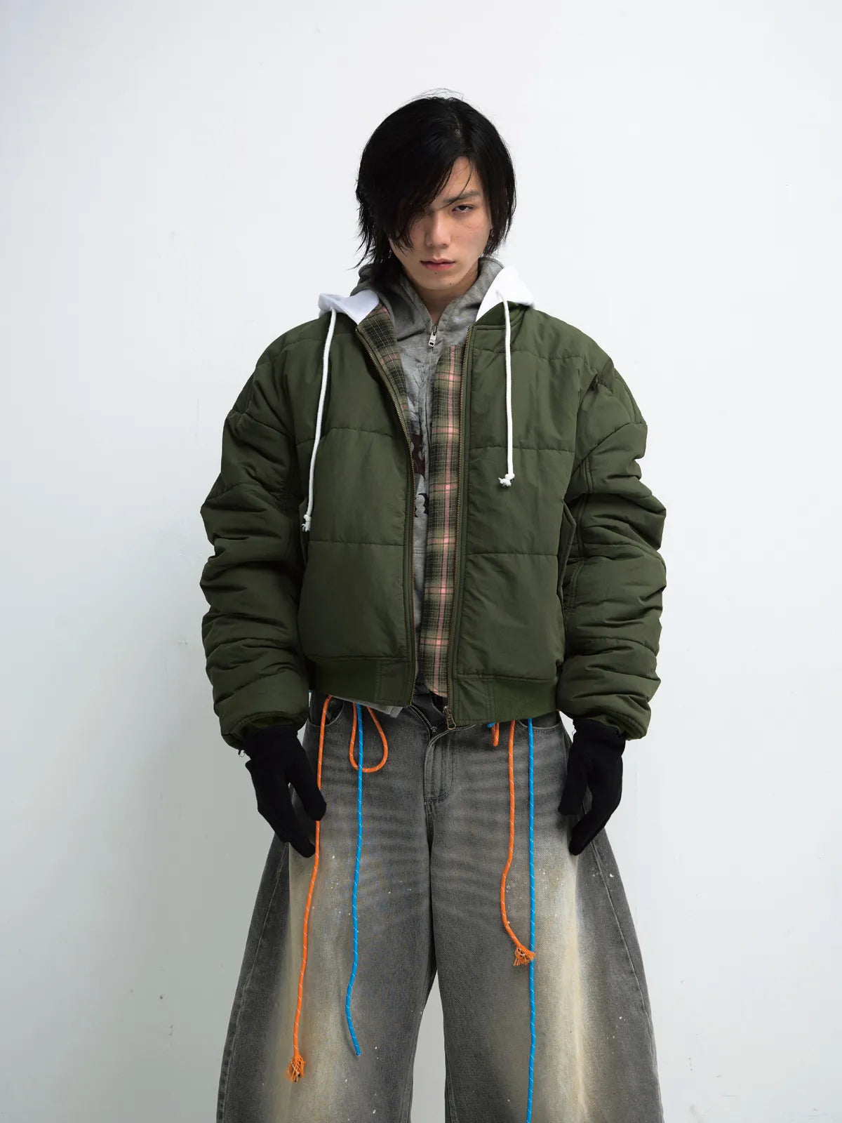 PeopleStyle Reversible Checked Cotton Jacket