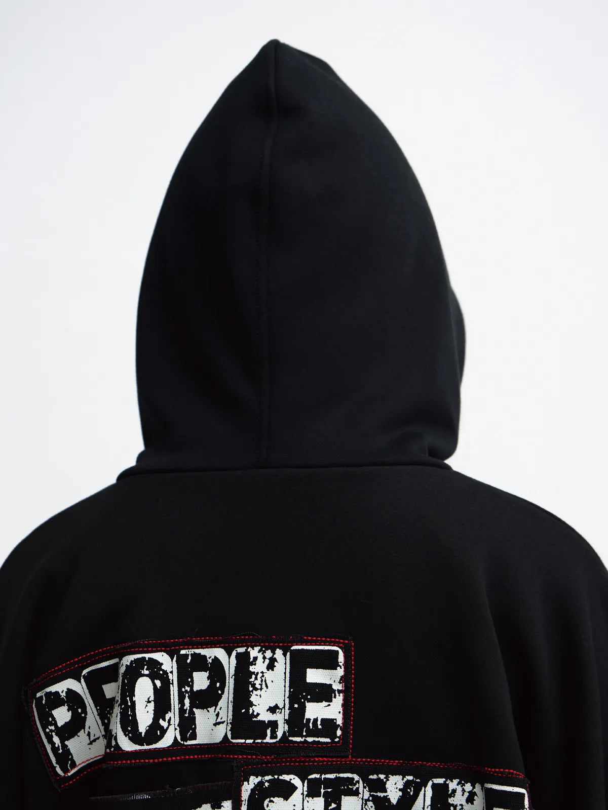 PeopleStyle Vintage Embroidered Oversized Hoodie